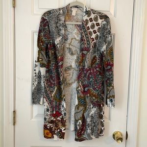 CHICO’S Long Sleeve Cardigan. Size 0 Petite